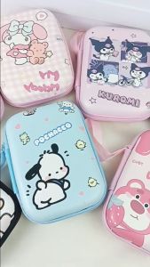 POUCH JUMBO Persegi Panjang Karakter Kuromi Lotso Melody Dompet Pouch Penyimpanan Headset Handsfree Charger Kabel