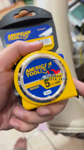 AMERICAN TOOL 8958687 Measuring Tape 5 METER X 19 MM Plastik Body ABS 16 Feet EC class II ELASTIS PENGUNCI MANUAL