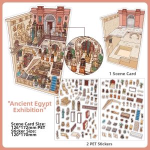 Stereoscopic DIY Decorative Stickers for Miniature Scenes