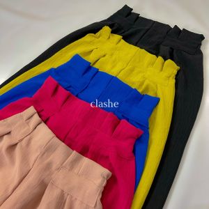 Celana Kulot Wanita Crinkle Airflow Anti Lecek Terbaru Korean Style Ootd Kekinian Bianca Pants by Clashe