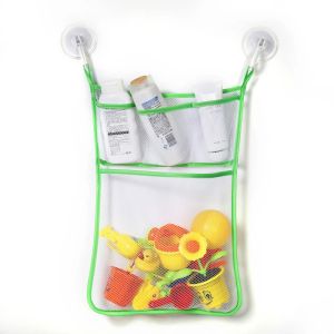 Baby Bathroom Mesh Bag Cartoon Animal Shapes Cloth Sand Toys Storage Net Bag Sucker Organizer for Children Bath Toys Kid Basket