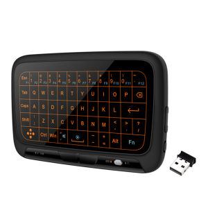 H18 Wireless Keyboard Full Touch Screen Keyboard 2.4GHz Air Mouse Touchpad with Backlight