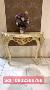 BÀN CONSOLE TÂN CỔ ĐIỂN TRANG TRÍ DÁT VÀNG NHẬP KHẨU 8801