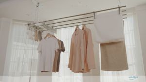 Wellex Anti Wrinkle Clothespin GP Laundry Drying Rack