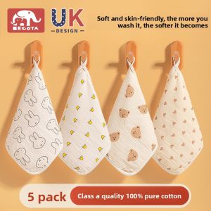 MONLEYTA | Ultra Soft Baby Towels Newborn Special For Face Wash And Bottoms Cotton Muslin Small Square Handkerchiefs For Children Bathing