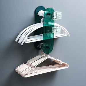 Hanger Storage Fantastic Balcony Punch-Free Hook Organizing Rack Hang Clothes Clothes Hanger Rack Wall Hanging