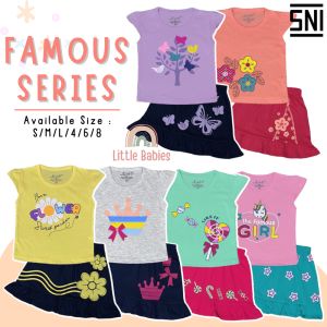 Setelan Baju Anak Cewek 1-8 Tahun \"Famous Edition\" & Kelfi