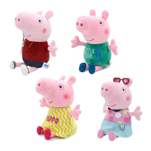 Peppa Pig Plush Toy 30cm Anime Figure George Mummy Pig Daddy pig Cartoon Anime Stuffed Toys Dolls Party Decoration Kids Gifts