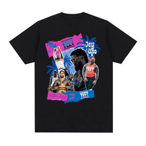 Sanrio | Jey Uso Yeet Main Event Summer Slam T Shirt Women Clothing Retro Hip Hop High Street T-shirts Cotton Casual Short Sleeve T-shirt