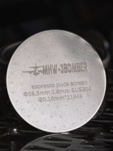 MHW-3BOMBER Espresso Puck Screen Screen Titanium Plated Black Penutup Portafilter Basket