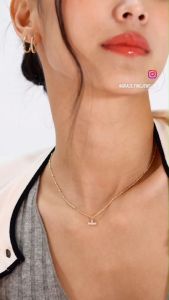 Grace Fine Jewelry 9K เพชรแท้ T Bar จีทองแท้ จี้เดียว