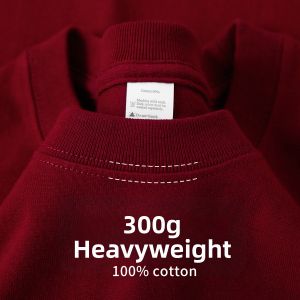 PAZHAOLANG | Heavyweight Pure Cotton Short Sleeve T-shirt for Summer Big Sizes
