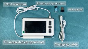 Ear Cleaning 4.3in IPS LCD Display Screen With 1080P HD Endoscopic Camera Visual Ear Cleaning Instrument Earwax Removal Tool