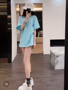 BuuBee_029 เสื้อยืด Oversize ผ้ายืดใส่สบาย ใส่ชิลๆ มีหลายสี ราคาไม่แพง (สินค้าพร้อมส่ง)