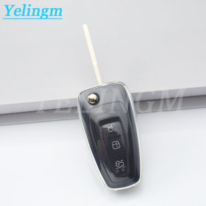 Transparent TPU Car Remote Key Case Case For Ford C-Max Focus Galaxy Grand C-Max Mondeo S-Max Transit Tourneo Custom Ranger