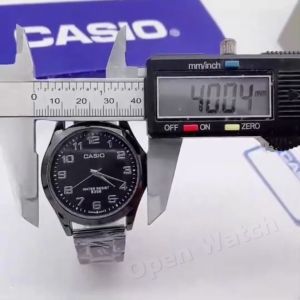 นาฬิกาผู้ชาย สายเลส สามารถตัดสายได้ หน้าปัดใหญ่ 40 มม แถมฟรีพร้อมกล่อง