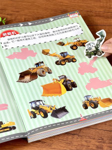 Educational Car Stickers Game for Boys 2-5 Years Old Baby Intelligence Stick Pictures Toy Childrens Automotive Decals