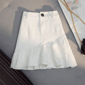 New New Arrival Womens Clothing K-style Fashion All-Match Flounced Skirt Skirt High Waist Slim Looking A- line Pure Color Bodycon Dress