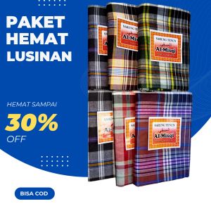 Paket Lusinan Sarung Tenun Dewasa Kombo Hemat Grosir