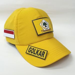 Topi GOLKAR Tactical PDL Army Bonus Free 3 Emblem Patch Prepet Perekat Velkro
