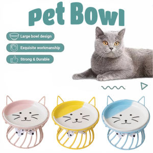 Ceramic Cat Bowl With Stand Dog Bowl For Cat Bowl For Dog Pet Bowl Ceramic Cat Food Bowl