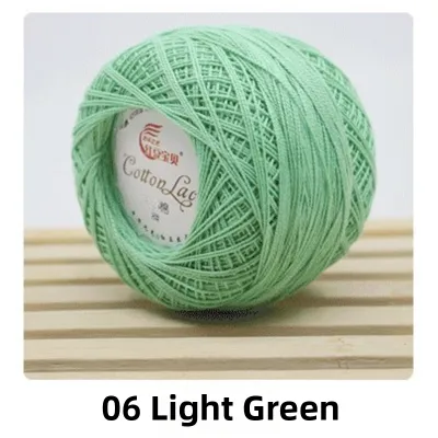 8-Number Lace Yarn Hook Needle Cotton Thread Handmade Crochet Summer Silk Light Yarn Knitting Weaving Fine Line for Shoes