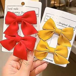 M&P Store - Cặp kẹp tóc nơ nhiều màu xinh yêu cho các bé - Đỏ xanh vàng ...
