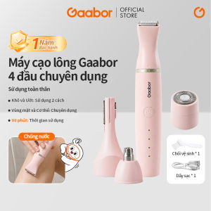 Máy Cạo Lông Đa Năng Gaabor ER-T03A Tỉa Lông Mũi Lông Mày Lông Mép Toàn Thân Chống Nước IPX7 Cao Cấp - Bảo hành chính hãng