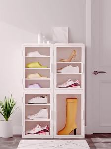 YYBAIO | Hộp Đựng Giày Điều Chỉnh Được Bằng Nhựa Trong Suốt Chống Bụi