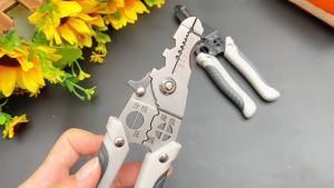 Kìm tuốt dây điện đa năng 11 trong 1 Kìm điện đa năng Thép gió HSS tước dây 4mm Lò xo ẩn - Loại tốt - Bản nâng cấp Kìm Đa Năng Cho Công Việc Sửa Chữa Điện - Lazada