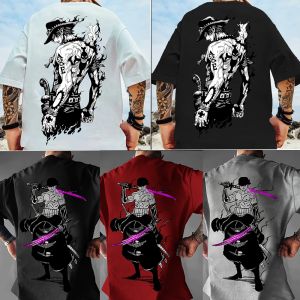 Comfortable Anime Tee Elastic Crew Neck T-shirt Soft and Versatile T-shirt Perfect for Sport and Casual Outfits.