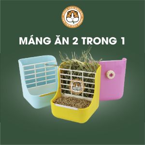 Máng Ăn Cho Thỏ Bọ Ú Chinchilla Máng Ăn 2 Trong 1