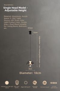 Italian Minimalist Adjustable Ceiling Light