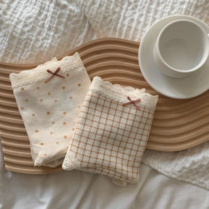 Antibacterial Pure Cotton Lingerie Briefs Womens Extended Crotch Breathable Floral Print Underwear Comfortable Triangle Pants