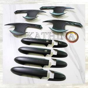Paket Outer Handle Cover Pintu Mobil Honda BRV 2022 Hitam Doff