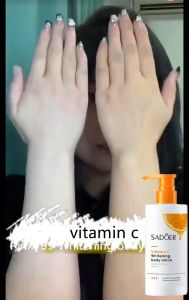 【New product launch】SADOER Vitamin C whitening Brightening 7-piece Set/Body wash/Cleanser/Lotion/Face cream/Whitening Cream/body lotion/Gel mask/Oily Skin/skincare original/clean/hydration/COD Glowing Sensitive Toner