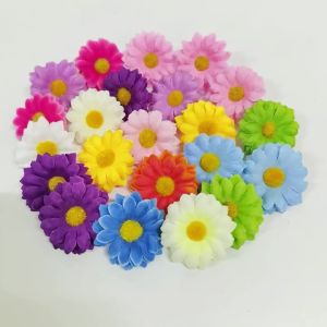 10/20Pcs Daisy Artificial Flowers Heads Silk Fake Flower for Home Decor Wedding Party DIY Wreath Scrapbook Craft Gift Accessory