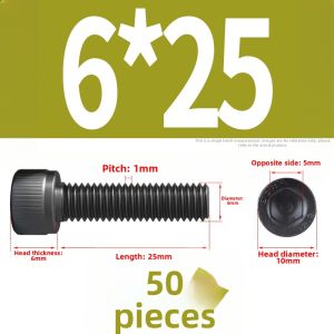 BAIRUITE | 12.9 Grade High Strength Hex Head Screw Cup Head M3*6x8