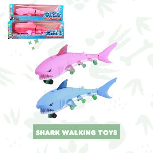 Mainan Ikan Hiu Berjalan Nyala Lampu & Music Baby Shark Kemasan Dus