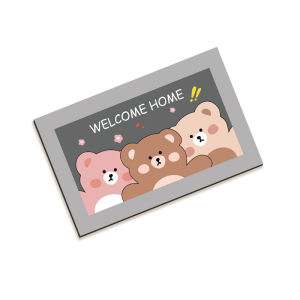 Bathroom Cartoon Anti-Slip Quick-Dry Diatom Mud Mat Home Floor Rug Indoor Doormat Absorbent Mat Shower Mat Bedroom Carpet