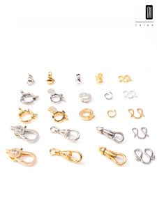 Thai Amulet Chain DIY Accessories Hanging Buckle Spring Fastener Amulet Rope Olecranon Buckle WM Buckle Broken Ring Lobster Buckle Quick Release