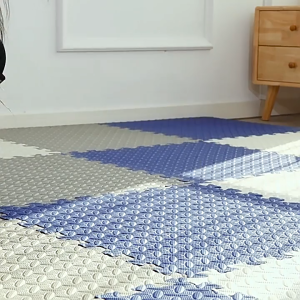 เสื่อรวบรวมข้อมูล โฟมยางปริศนารวบรวมข้อมูลเสื่อ พรมปูพื้นยาง เสื่อกันลื่นปริศนาห้องเด็ก 30 × 30 ซม. 60 × 60 ซม. สองขนาด กันน้ำและกันลื่น