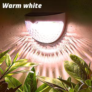 Solar Hedge Light 6LED Half Round Ladder IP65 Waterproof Courtyard Garden Balcony Wall Lamp Induction Decoration Lighting Bright
