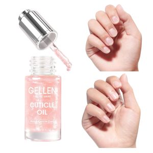 GELLEN Nail Cuticle Oil 15ml Hydrating Serum Vitamin E Repair Dry Damaged Fingernails Glitter Care Manicure Pedicure Treatment