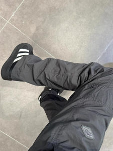 Dark Gray Cleanfit Pants Mens Summer American Vibe Nylon Quick-Drying Cargo Pants Trendy Straight-leg Bootcut Trousers