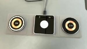 3-in-1 Magnetic Easy Storage 15W Wireless Fast Foldable Charging for iPhone iWatch Airpods