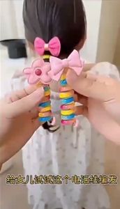 Korean Style Telephone Cord Hair Tie Ponytail Hair Rope Cute Ponytail Braided Hair Ring Hair Accessories