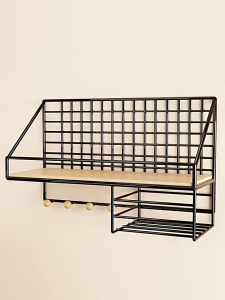 SG  Store[Local seller   fast delivery SG ]Wall Shelf Punch-Free Bedroom Bedside Dormitory Storage Fantastic Wall Hanging Bedroom Desk Shelf Storage Rack QCE5 EV6 3356897040