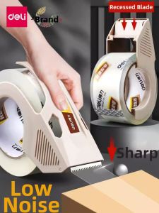 deli | Low Noise Waterproof High Adhesive Transparent Packaging Tape Dispenser