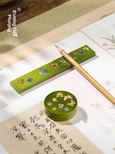 ZHANGXIAOFENG | Butterfly and Flower Design Brass Paperweight